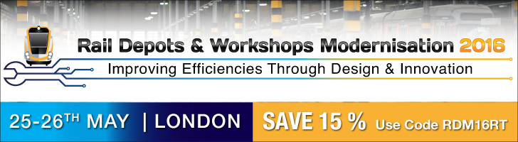 Rail Depots & Workshops Modernisation 2016 hitzaldia egingo da DANOBATGROUPek babestuta